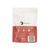 Freeze Dried Beef Tendon Dog Treats Back Packaging Back view of Meaty Treaty Freeze Dried Beef Tendon packaging with nutritional information.