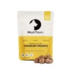 Freeze Dried Chicken Hearts with Treat Pieces Meaty Treaty Chicken Hearts freeze-dried treat pack with chicken heart pieces displayed.