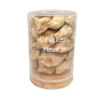 Freeze Dried Chicken Heart Dog Treats Close Up Freeze dried chicken heart dog treats shown in clear jar with whole pieces visible