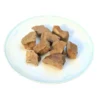 Freezy Paws Freeze Dried Lamb Liver Treats 100g on plate Freeze Dried Lamb Liver