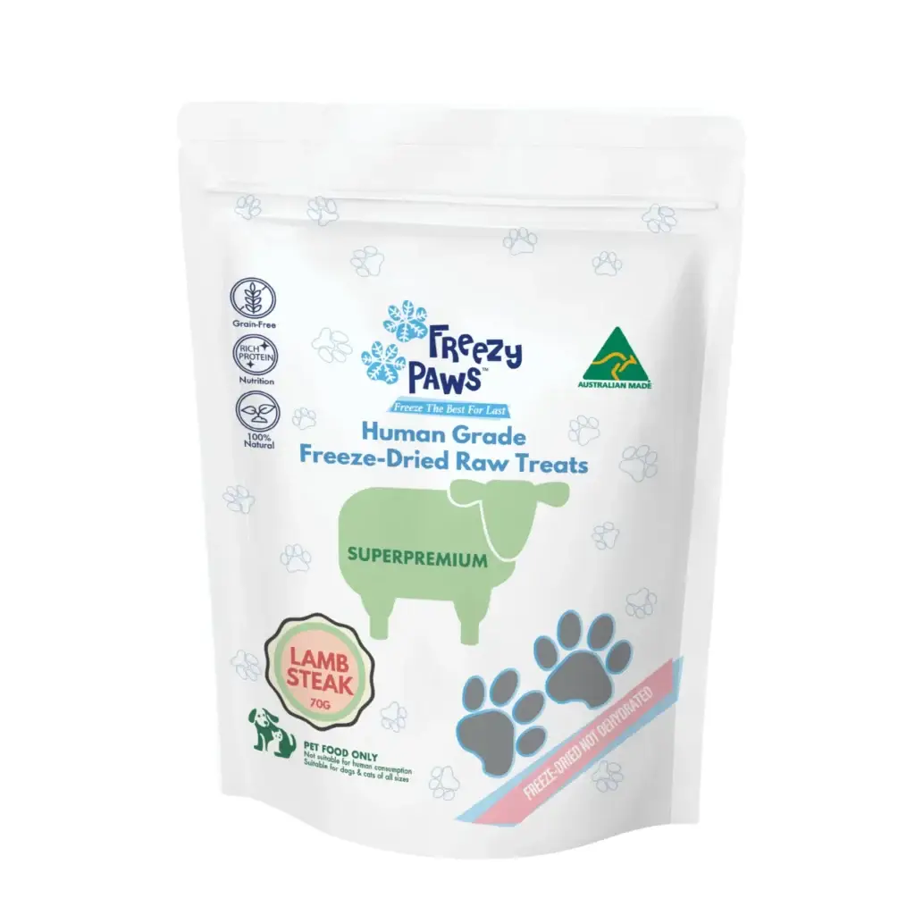 Freezy Paws Freeze Dried Lamb Steak Treats 70g