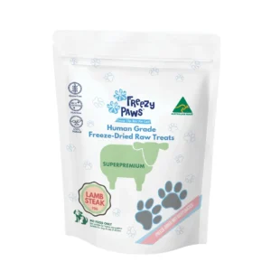 Freeze Dried Lamb Steak Treats Packaging