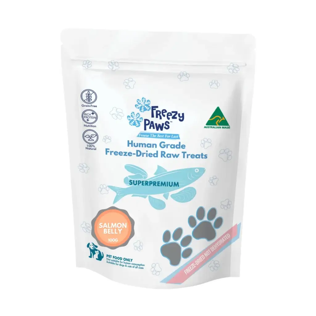 Freezy Paws Freeze Dried Salmon Bellies Treats 100g