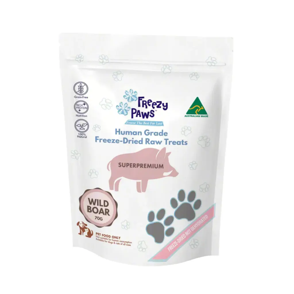 Freezy Paws Freeze Dried Wild Boar Treats 70g