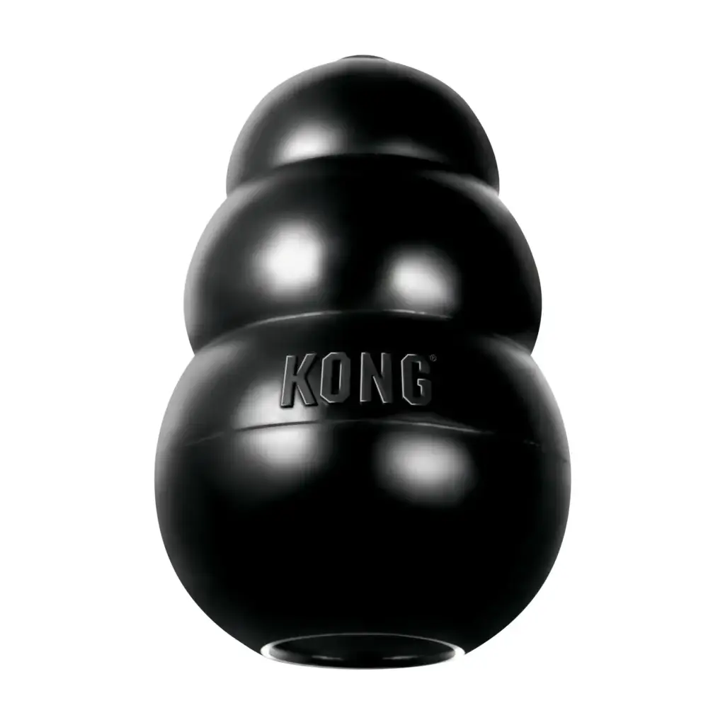 KONG Extreme Dog Toy black chew toy made from durable rubber