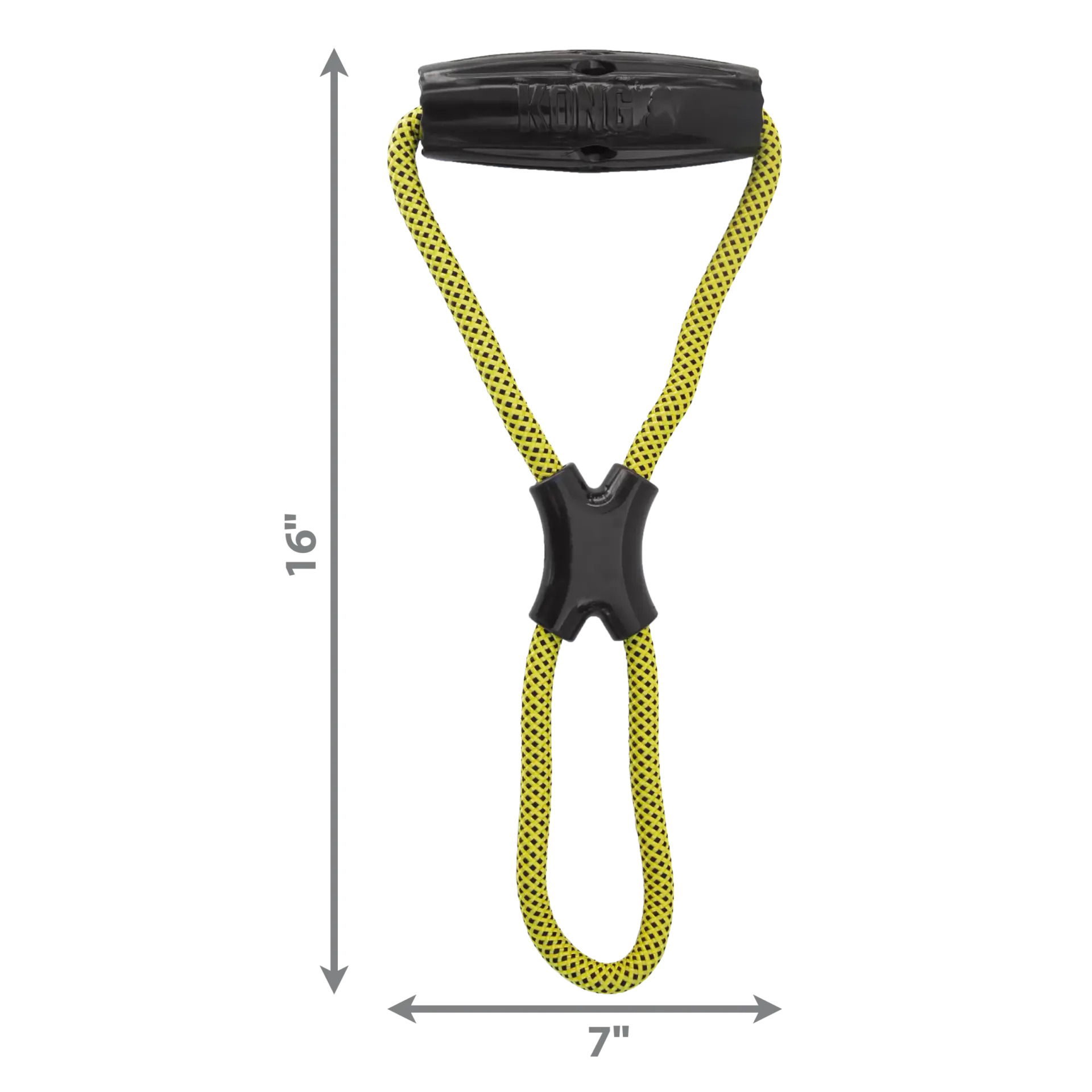 KONG Jaxx Infinity Rope Tug Toy Large for Dogs with dimensions 16 inches long by 7 inches wide