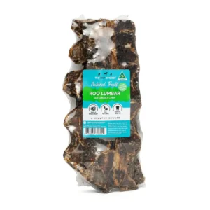 The Pet Project Roo Lumbar natural dog treat in packaging