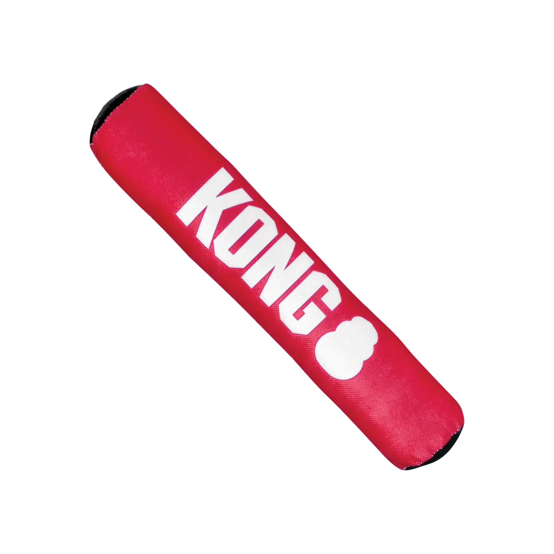 KONG Signature Stick Dog Toy Medium size red fetch toy on transparent background