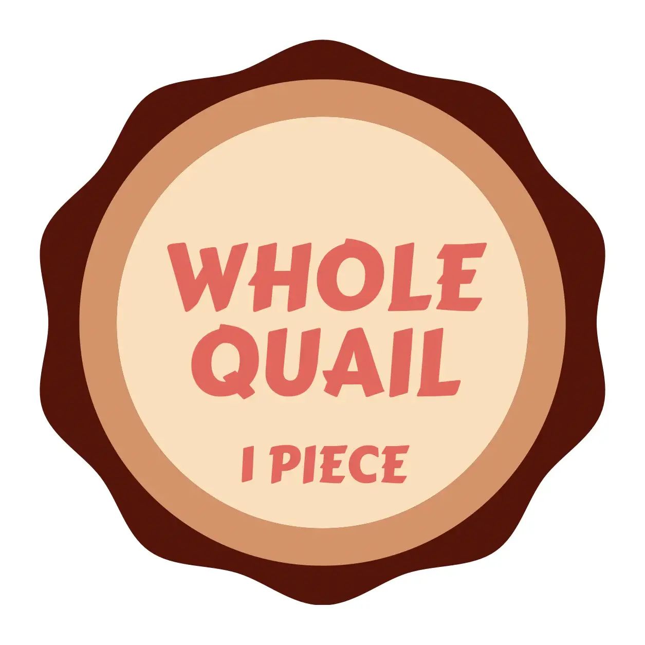 Whole quail label graphic for Freezy Paws freeze-dried treat