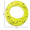 KONG Reflex Flyer Dog Toy – Dimensions KONG Reflex Flyer Dog Toy showing yellow floating ring with 9.5-inch diameter and 8.5-inch width.