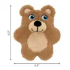 kong-snuzzles-kiddos-teddy-bear-dog-toy-size-chart KONG Snuzzles Kiddos Teddy Bear Dog Toy with size dimensions 6.5 inches tall and 5.5 inches wide