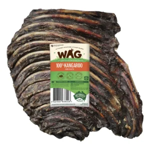 WAG Kangaroo Rib Rack dog treat with packaging label