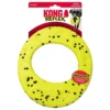 KONG Reflex Flyer Dog Toy – Packaging KONG Reflex Durable Floating Flyer Toy in packaging with bright yellow durable ring for fetch and water play.
