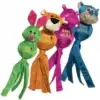 KONG Wubba Ballistic Friends Tug Toy – Assorted Characters Group of KONG Wubba Ballistic Friends Tug Toys showing four assorted animal designs — rabbit, tiger, hippo, and monkey.
