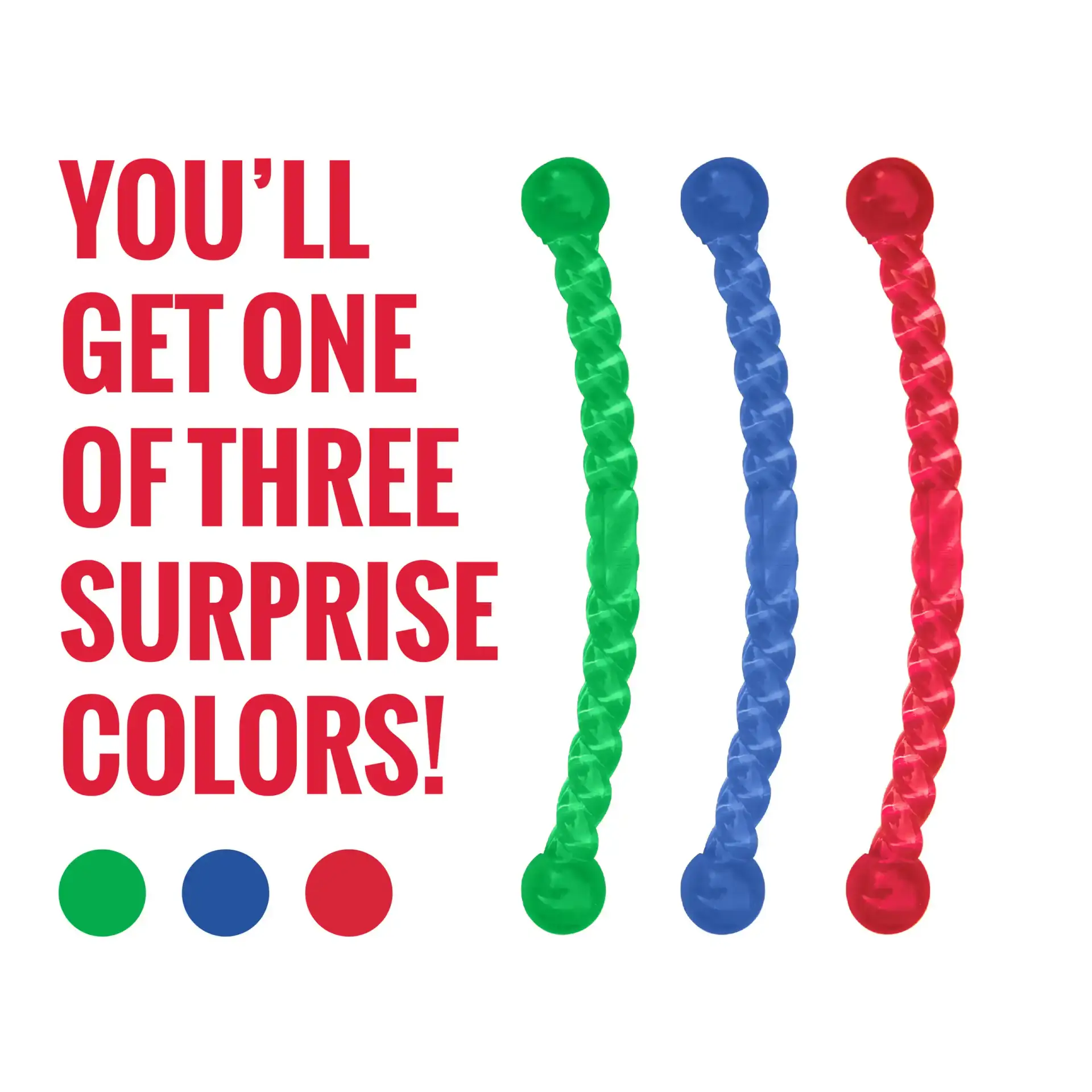 Three assorted colour KONG Safestix toys