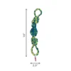 KONG Rope Bunji Dog Toy Blue and Yellow Size Chart