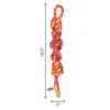 KONG Rope Bunji Dog Toy Pink and Yellow Size Chart