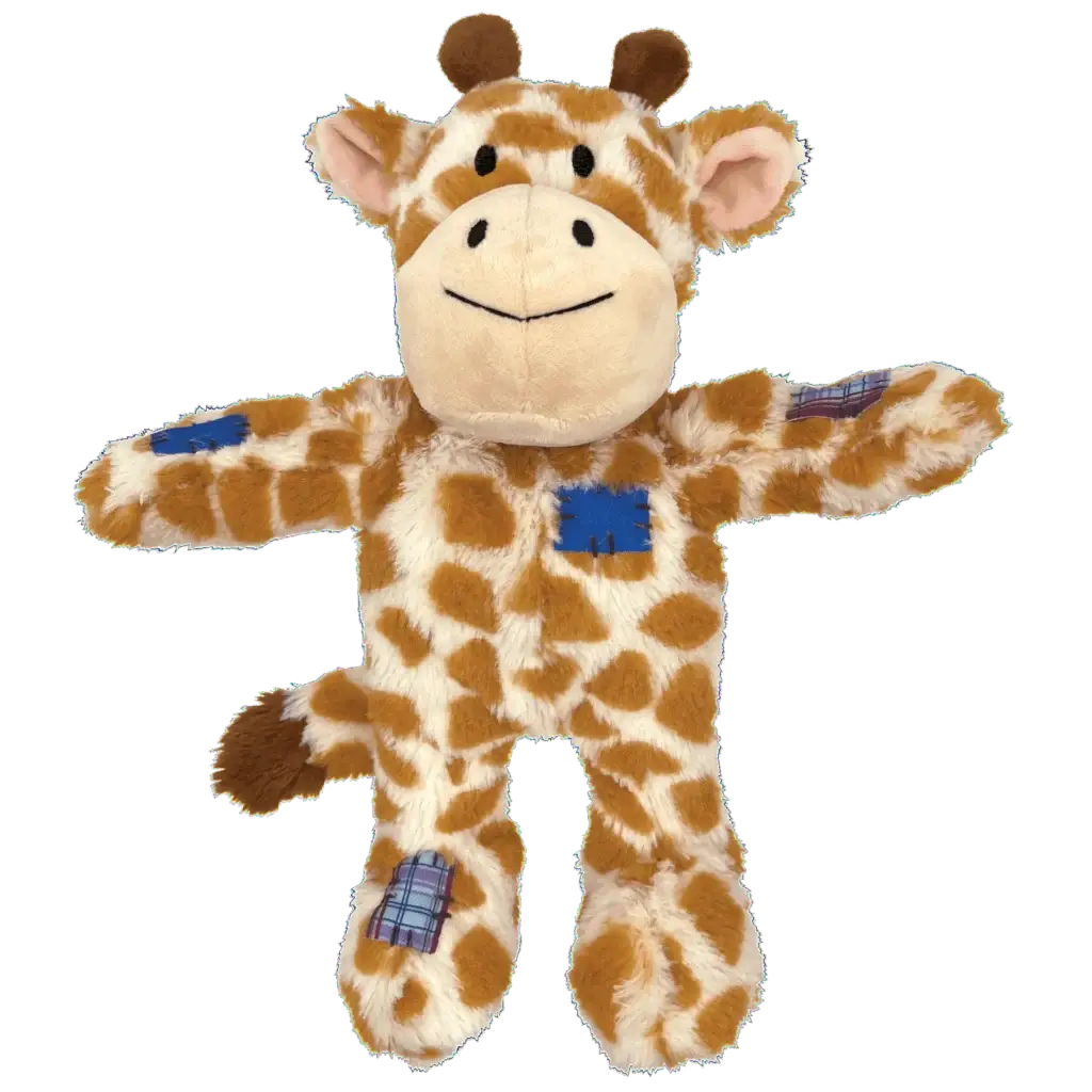 Plush KONG Wild Knots Giraffe toy without packaging.