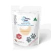 Freezy Paws Chicken Heart & Salmon Dog Treats Packaging Freezy Paws freeze-dried Chicken Heart & Salmon Dog Treats in retail packaging.