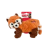 KONG Scampers Red Panda Dog Toy – Packaging KONG Scampers Red Panda Dog Toy in retail packaging showing plush design and KONG logo tag.