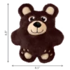kong-snuzzles-bear-dog-toy-size-chart KONG Snuzzles Bear Dog Toy with size dimensions 8.5 inches tall and 6.5 inches wide