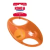 KONG Jumbler Football Orange Orange KONG Jumbler Football with product tag attached.