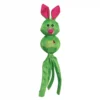KONG Wubba Ballistic Friends Tug Toy – Rabbit Character Green KONG Wubba Ballistic Friends Tug Toy shaped like a rabbit with pink ears and long tails.