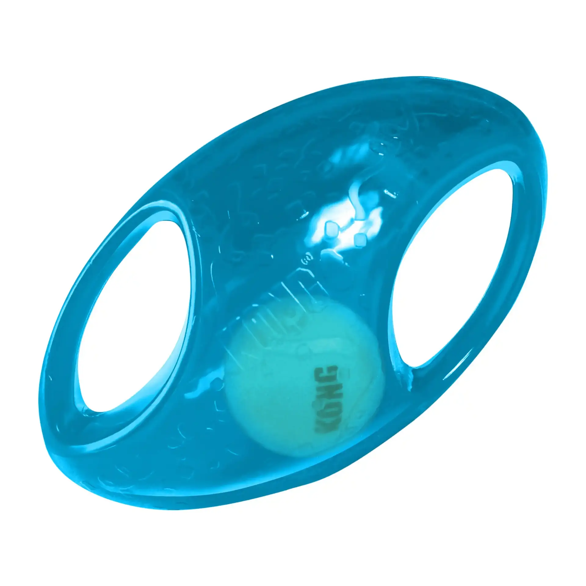 Blue KONG Jumbler Football showing durable design.