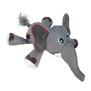 Side view of KONG Cozie Ultra Ella Elephant plush dog toy