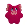 kong-snuzzles-mini-pig-dog-toy KONG Snuzzles Mini Pig Dog Toy front view showing pink plush design with embroidered eyes and nose