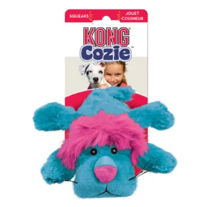 KONG Cozie King Lion dog toy in packaging