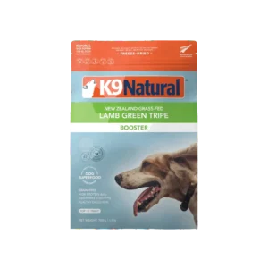 Front of K9 Natural Lamb Green Tripe Booster Freeze-Dried Dog Food 700 g bag