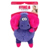 kong-sherps-floofs-big-horn-medium-dog-toy-packaged KONG Sherps Floofs Big Horn Medium Dog Toy purple and pink in original packaging