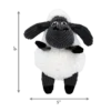 KONG Sherps Floofs Sheep Dog Toy Front Front view of the KONG Sherps Floofs Sheep plush dog toy.