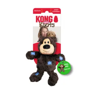 KONG Wild Knots Bear Dog Toy brown colour in original KONG packaging