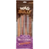 WAG Bully Sticks Packaging Pack of WAG Bully Sticks for dogs in retail packaging.