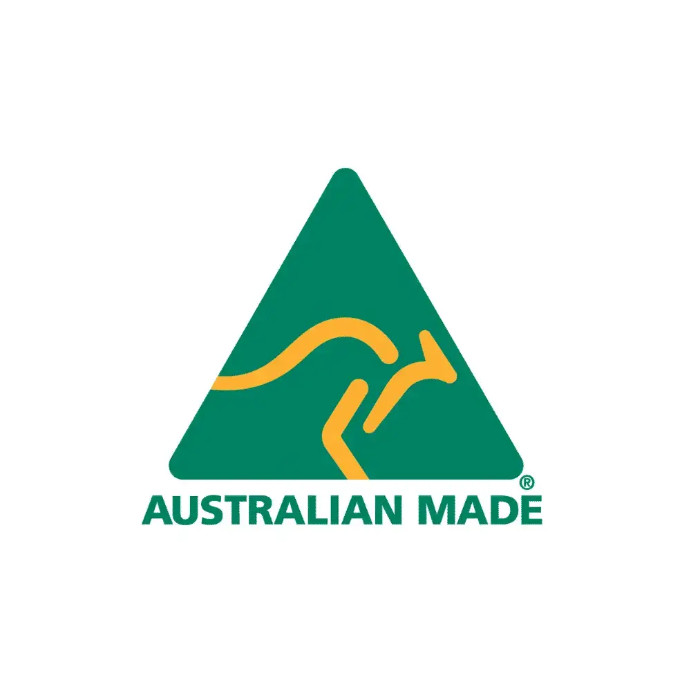 Australian Made logo showing the Harley dog bed is proudly made in Australia