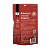 Black Hawk Freeze Dried Kangaroo Dog Treat Back of Pack Back of pack Black Hawk freeze dried kangaroo dog treats showing ingredients feeding guide and nutritional informationv