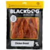 Blackdog Chicken Breast Dog Treats – 1kg Pack Blackdog Chicken Breast Dog Treats 1kg resealable bag with visible chicken breast strips inside.