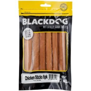 Blackdog chicken sticks dog treats 6 pack in resealable bag