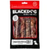 Blackdog Collagen Dental Sticks Dog Treats 4-Pack Blackdog Collagen Dental Sticks Dog Treats 4-pack bag showing four wrapped collagen chews inside.