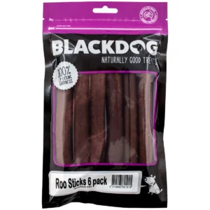 Blackdog roo sticks dog treats 6 pack in resealable bag