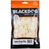 Blackdog Yoghurt Drops Dog Treats 250g Pack Blackdog Yoghurt Drops 250g resealable bag with visible white yoghurt buttons.