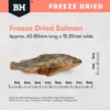 Freeze Dried Whole Salmon Size Guide Size and shape of Black Hawk Freeze Dried Whole Salmon Dog Treats