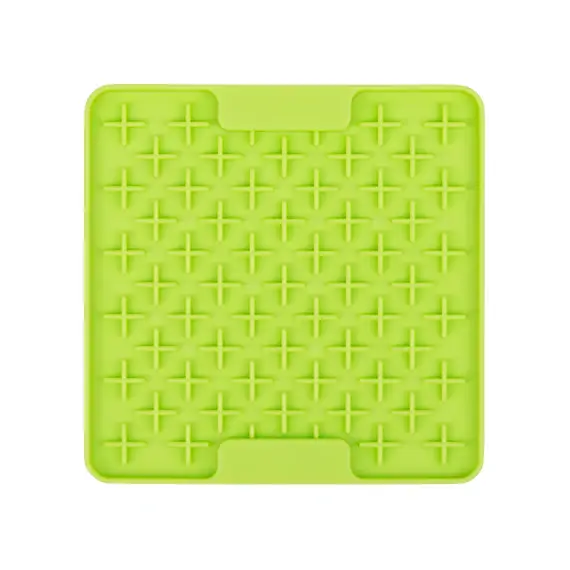 Green LickiMat Mini Buddy enrichment lick mat