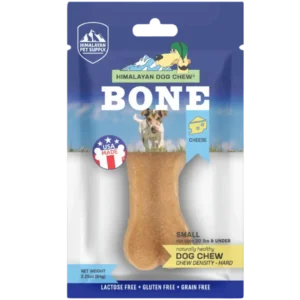 Himalayan Dog Chew Bone Small natural cheese chew for small dogs in original packaging