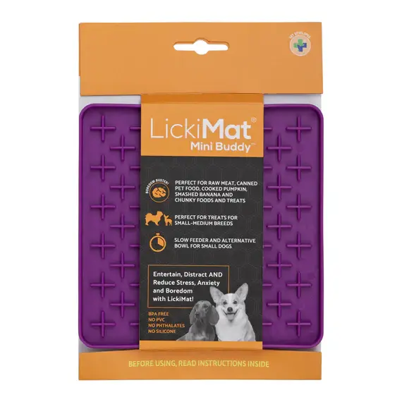 LickiMat Mini Buddy Packaging Purple