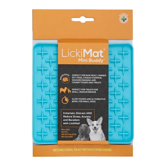 LickiMat Mini Buddy Packaging Turquoise