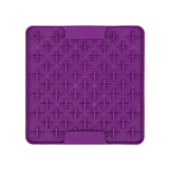 Purple LickiMat Mini Buddy enrichment lick mat
