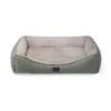 Front view of the Superior Ortho Haven dog bed with raised bolster sides